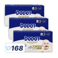 Fraldas Sensitive Dodot T3 6-10kg - 168un