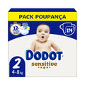 Fraldas Sensitive Dodot T2 4-8kg - 174un