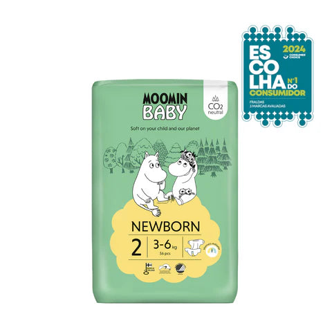 MOOMIN BABY Diapers Size 2 - 56 units | 3-6Kg