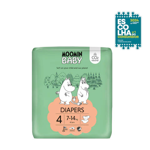 Pañales MOOMIN BABY Talla 4 - 42 unidades | 7-14Kg