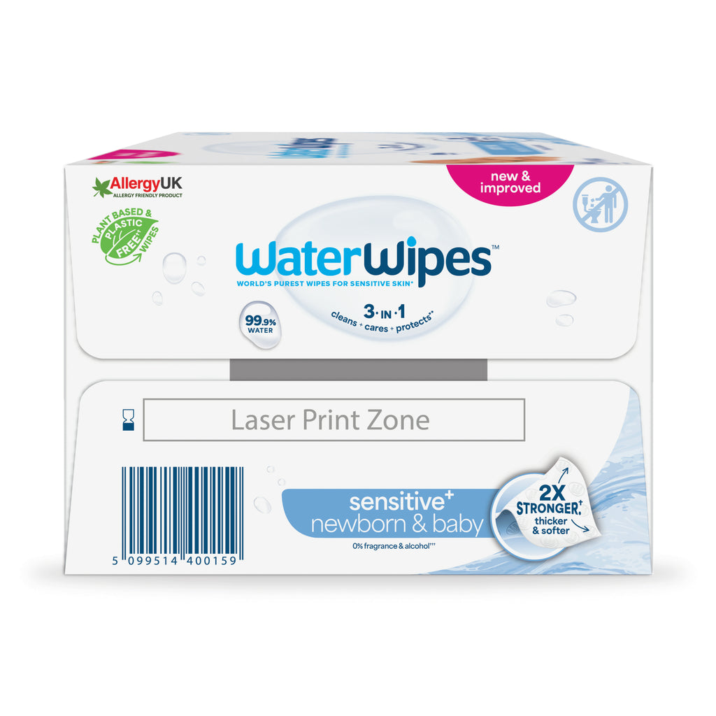WaterWipes Sensitive+ - Bio Cleansing Wipes | 9x60 - 540 units